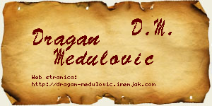 Dragan Medulović vizit kartica